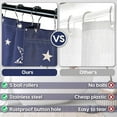 thumbnail image 2 of Star Shower Curtain, Celestial Shower Curtain for Bathroom, Waterproof Fabric Shower Curtain Set, Bathroom Decoration with 12 Hooks 72x72 Inches, 2 of 5