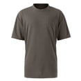 thumbnail image 5 of Dresfit Oversized Shirts for Men Solid Short Sleeve Work Out T Shirts Crew Neck Cotton Basic Tennis Tops Relaxed Fit Musle Tees Gray XL, 5 of 9