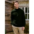 thumbnail image 6 of Kallspin Men’s Wool Blend Turtle Neck Midweight Pullover Sweaters(Army Green,Medium), 6 of 7