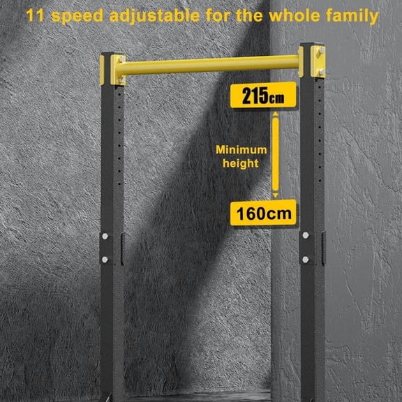 Freestanding Pull Up Bar Station, Heavy Duty Steel Construction Max Load 400 LBS, 11-Level Height Adjustable Power Tower, Multi-Function Home Gym Equipment for Chin-Ups Dips Push-Ups