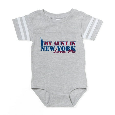 

CafePress - My Aunt In NY - Cute Infant Baby Football Bodysuit