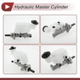 thumbnail image 6 of Unique Bargains Brake Master Cylinder With Reservoir No.4720152330 for Toyota Yaris 2007-2011 Hydraulic Master Cylinder Silver Tone,White Aluminum Alloy,Plastic 1 Pc, 6 of 7