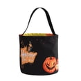 thumbnail image 2 of Halloween Candy Bucket with LED Light,Halloween Trick or Treat Bucket,Candy Basket Tote Bag for Kids,Reusable Canvas Large Halloween Party Baskets Bags, 2 of 5
