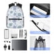 thumbnail image 4 of Easygdp Retro ice blue snowflakes Mochila Casual para Portátil, Mochila para Escuela, Viajes, Negocios, 4 of 6