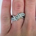 thumbnail image 4 of 1ct Princess Cut AAA Cz Handmade Band Women's 925 Silver Engagement Ring Sz 6-10, 4 of 6