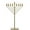 Gold, variant on Large Modern Antique Silver Nine Branch Electric Chabad Style Hanukkah Menorah with Flame Shaped LED Light Bulbs, Perfect as Home Decor - Living Room Side Table, Dining Room and Entryway