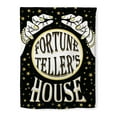 thumbnail image 2 of ThisWear Halloween Fall Yard Decor Fortune Teller's House Tarot Card Reader 2 Pack Vertical House Flags Multi, 2 of 3