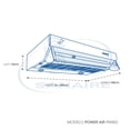 thumbnail image 2 of Campana de Cocina SANAIRE POWER AIR 80 CM ACERO INOXIDABLE, 2 of 2