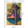 thumbnail image 5 of Art.com Seattle, Washington - Space Needle World's Fair Promo Poster No. 2 Art Print by Lantern Press, White Frame Wall Art, 17" x 23", 5 of 5