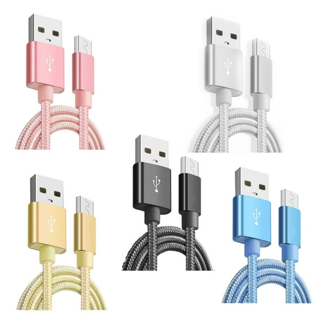 1 Meter Nylon Woven Data charge wire ;For Cable Replacement for Android Mobile Phone Data Line Cord Replacement Wire Cable
