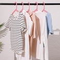 thumbnail image 5 of Unique Bargains Plastic Pants Hangers Durable Space Saving Clothes Hangers 10 Pcs Pink, 5 of 6