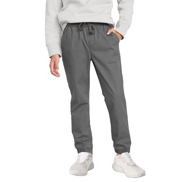 Boy's Slim Fitting Cotton Stretch Classic Twill Joggers - Walmart.com
