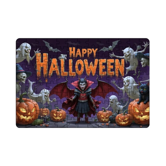 Casse-Tête d'Halloween Jouet Éducatif pour Enfants Jeux de Réflexion Activité pour Garçons et Filles pour Célébrations et Engagement en Classe