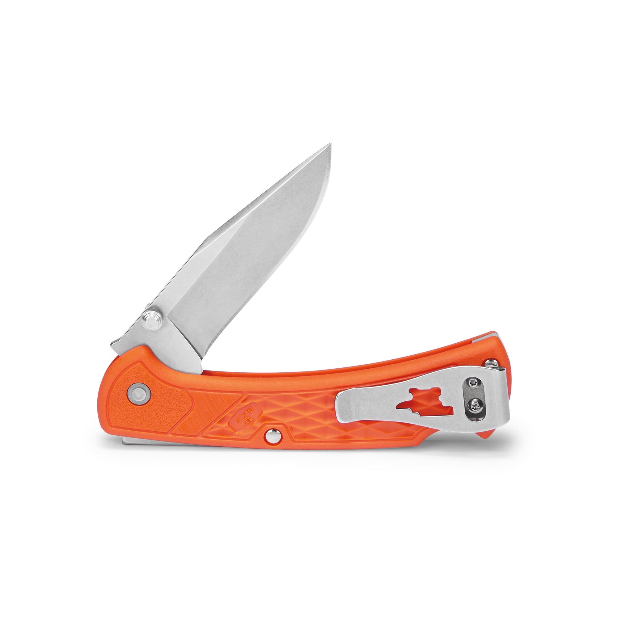 Buck Knives 112 Slim Select Folding EDC Knife, 3” Pocket Knife Blade, Orange, 2.5 oz