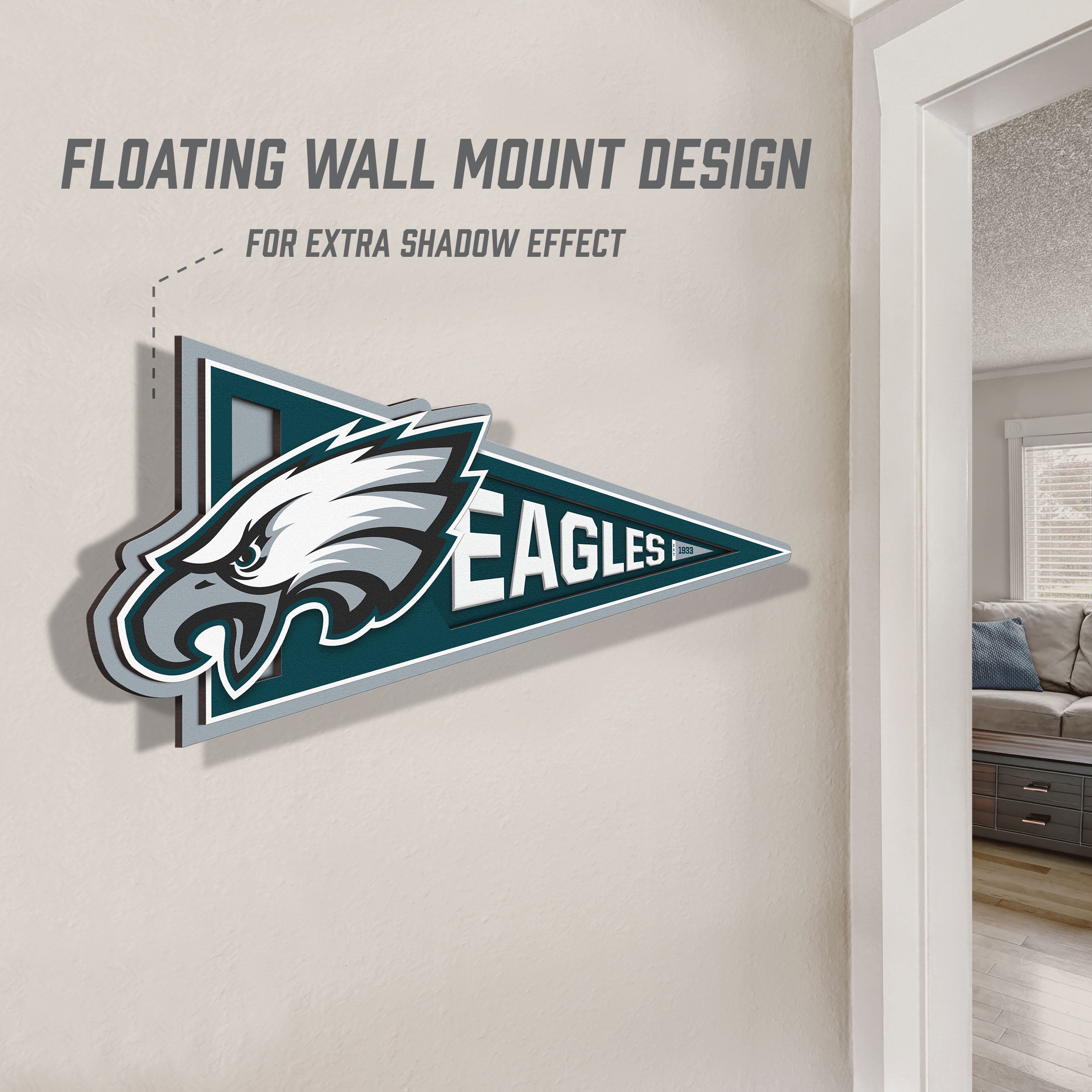 YouTheFan NFL Philadelphia Eagles Pennant Sign