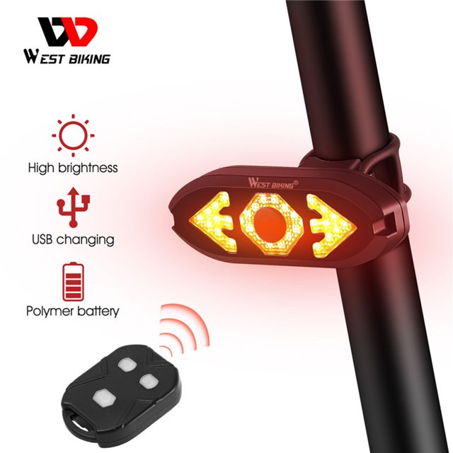 Smart Bike Light Control remoto inalámbrico LED Ciclismo Señal de giro Luces traseras Tmvgtek 5qc5qr2jf1bf6pn0
