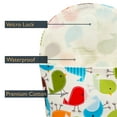 thumbnail image 2 of Baby Diaper Storage Pouch Tote with Velcro Lock for Snack Toys Pacifier Bottles (Birdie), 2 of 3