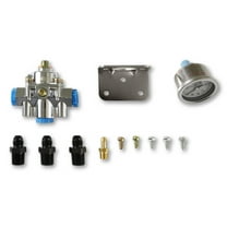 Holley 12-882KIT Die-Cast EFI Bypass Fuel Pressure Regulator Kit - 15-60 psi - Chrome Finish