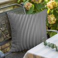 thumbnail image 2 of Pillow Covers 20x20 Inch, Black White Stripe Linen Pillowcase with Invisible Zipper, Modern Minimalist Geometric Striped Decorative Throw Pillow Covers Cushion Case for Couch Sofa Bed Living Room, 2 of 9