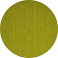 thumbnail image 1 of Ahgly Company Indoor Round Abstract Yellow Contemporary Area Rugs, 7' Round, 1 of 4