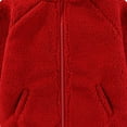 thumbnail image 6 of YunPes Boys Girls Christmas Polar Fleece Jacket Toddler Kids Zip Up Fuzzy Sherpa Coat Winter Warm Solid Color Casual Home Clothing, 6 of 7