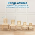 thumbnail image 5 of ECR4Kids Stackable Bentwood Chair, 10in Seat Height, Montessori Furniture, Natural, 2-Pack, 5 of 9