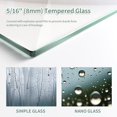 thumbnail image 7 of Frameless Neo-Angle Shower Enclosure, 35.56" D x 35.56"  x 72" H, 1/4" Tempered Glass, Pivot Door, Matte White , Reversible Installation, 7 of 7