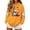 Yellow Sweatshirts, variant on Jsaierl Womens Halloween Sweatshirts Plus Size Ghost Graphic Pullover Hoodies Vintage Classic Long Sleeve Shirt Tops Halloween Party Supplies, Sizes S-2XL