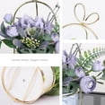 thumbnail image 4 of Artificial Flowers Hydrangea with Ceramic Vase Silk Chrysanthemum Mini Potted Fake Flowers Hanging Potted Plants for Wedding Home Office Decoration Pack of One (White), 4 of 5