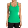 thumbnail image 3 of Charmo Women's Ribbed Camisole Workout Tank Tops with Built in Bra Basic Undershirt, 3 of 7
