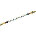 thumbnail image 3 of Tribal Inspired Round Reconstructed Moonstone & Brass Beads Toggle Bracelet, 3 of 3