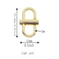 thumbnail image 1 of fastboy Adjustable Metal Buckles Chain Link Chain Strap Shortener 6Pcs Golden, 1 of 9