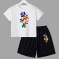 thumbnail image 3 of Conjunto de 2 piezas de camiseta y pantalones cortos de manga corta para niños y adolescentes de verano 2024, divertido juego de lucha, Anime, Cosplay, ropa de algodón para niños y bebés, 3 of 5