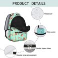 thumbnail image 4 of Pioneer Flower Floral Print Pattern Backpack for School, Cute School Bag with Adjustable Shoulder Straps and Padded Back, 15.3"x11"x7.1", 4 of 5