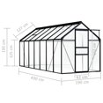 thumbnail image 4 of vidaXL Greenhouse Anthracite Aluminium 8.17 m², 4 of 4
