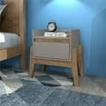 thumbnail image 2 of Manhattan Comfort Essence Table de Chevet 1 Tiroir en Gris, 2 of 10