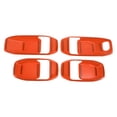 thumbnail image 1 of Cubierta de Tazón de Mango de Puerta Interior para Jeep Wrangler Gladiator JT 4DR 2018-2024 Marco de Decoración de Mango Interior Naranja ABS 4 Pcs, 1 of 6