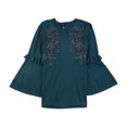 thumbnail image 1 of Alfani suéter bordado para mujer, azul, extra pequeño, 1 of 2