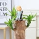 thumbnail image 5 of Figura de Resina de Monje Zen Marrón, Adorno Pequeño de Escritorio | Bonita Decoración de Mesa En Miniatura | Decoración para La Mesa de Té En Casa o En La Oficina | Alivio Del Estrés | Regalo de Ate, 5 of 6