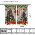 thumbnail image 2 of Farmhouse Christmas Curtains, Winter Xmas Tree Rustic Xmas Wooden Barn Door Pattern for Room Window Decor, Rod Pocket Print Blackout Drapes for Living Room Bedroom Kitchen 2 Panel Set 84"W X 84"L, 2 of 7