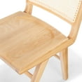 thumbnail image 4 of SAFAVIEH Couture Hattie Modern French Cane Solid Dining Chair, Natural (Set of 2), 4 of 5
