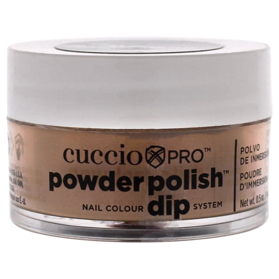 Cuccio Colour Pro Powder Polish Nail Colour Dip System - Caramel Kisses Nail Powder 0.5 oz