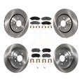 thumbnail image 1 of Transit Auto Front Rear Disc Brake Rotors and Semi-Metallic Pads Kit for Car Honda Pilot Ridgeline K8F-101455, 1 of 11