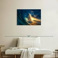 thumbnail image 2 of Elephant Stock Ocean Sunset Wave Wall Art - Horizontal Canvas Wall Art - Living Room Wall Decor - Beach Canvas - Teal And Yellow Decor - 30" x 20", 2 of 4