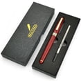 thumbnail image 2 of BEILUNER Luxury Rosewood Ballpoint Pen Writing Set - Elegant Fancy Nice Gift Pen Set for Signature Executive Business Office Supplies - Gift Boxed with Extra Refills (Black), 2 of 9