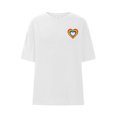 thumbnail image 4 of Wzzjkit T-Shirt Femme Col Rond en Forme de Cœur Imprimé Manches Courtes Décontracté Ample, 4 of 6