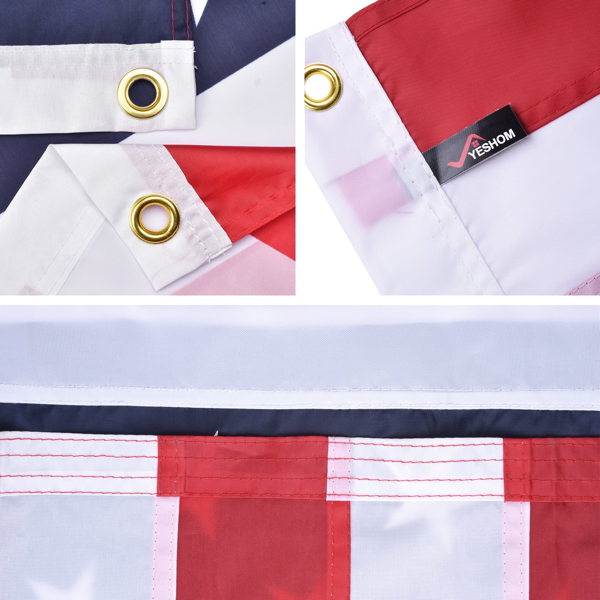 Yescom 3x5 FT American Flag  210D Oxford UV Resistant with Brass Grommets US Flags