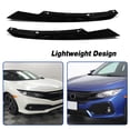 thumbnail image 3 of For 2019 2020 2021 Honda Civic Headlight Eyelid Trim Molding Glossy Black Pair, 3 of 7