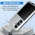 thumbnail image 3 of Gorilla Aluminum Metal Samsung Galaxy S21 Case (Silver) Heavy Duty Military Grade Shockproof and Scratch Resistant Protection, Rugged Outdoor Travel, 3 of 5