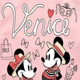thumbnail image 3 of Disney Standard - Mickey & Friends - Mickey & Minnie - Venice - Toddler And Youth Girls Raglan Graphic T-Shirt, 3 of 4